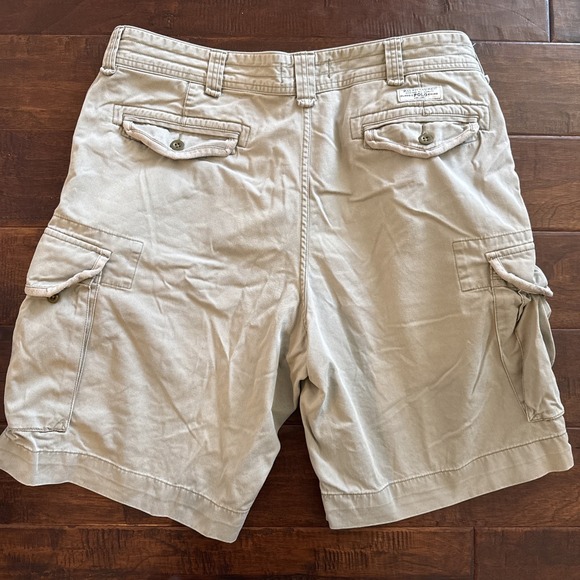 Polo Ralph Lauren Hudson Utility Cargo Shorts Mens Size 38 Khaki Cotton - Picture 3 of 8